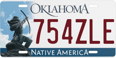 OK license plate 754ZLE