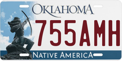 OK license plate 755AMH