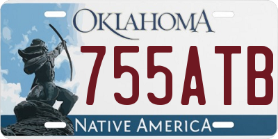 OK license plate 755ATB