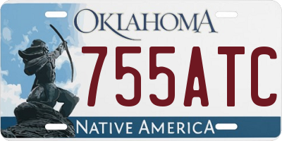 OK license plate 755ATC