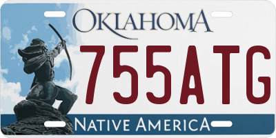 OK license plate 755ATG