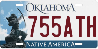 OK license plate 755ATH