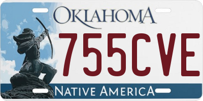 OK license plate 755CVE