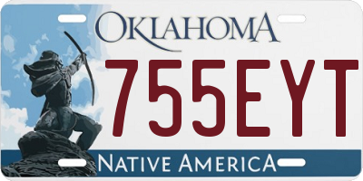 OK license plate 755EYT