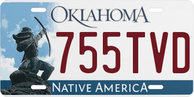 OK license plate 755TVD