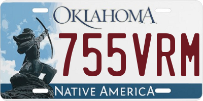 OK license plate 755VRM