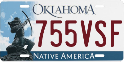 OK license plate 755VSF