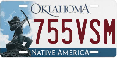 OK license plate 755VSM