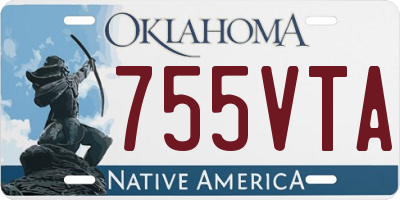 OK license plate 755VTA