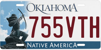 OK license plate 755VTH