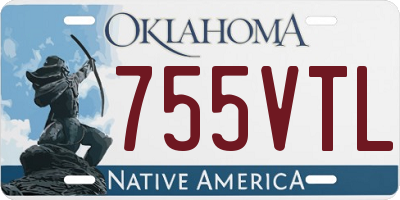 OK license plate 755VTL
