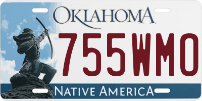OK license plate 755WMO