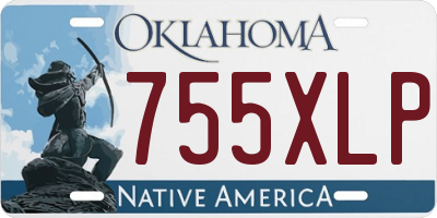 OK license plate 755XLP