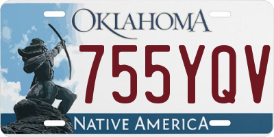 OK license plate 755YQV