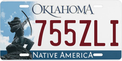 OK license plate 755ZLI