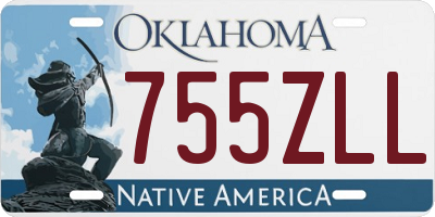 OK license plate 755ZLL