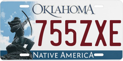 OK license plate 755ZXE