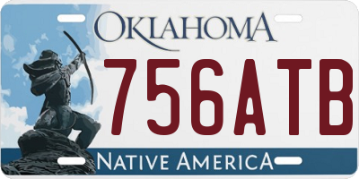 OK license plate 756ATB