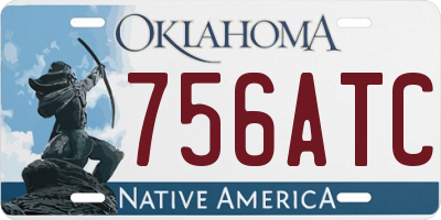 OK license plate 756ATC