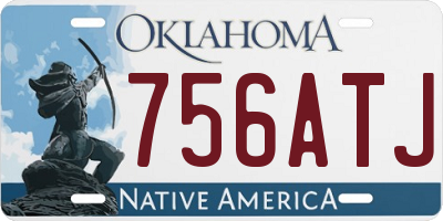 OK license plate 756ATJ