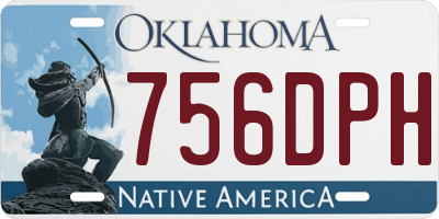 OK license plate 756DPH
