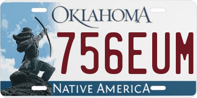 OK license plate 756EUM