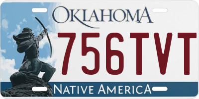 OK license plate 756TVT