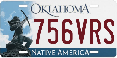 OK license plate 756VRS