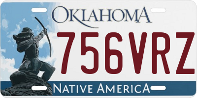 OK license plate 756VRZ