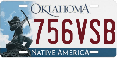OK license plate 756VSB