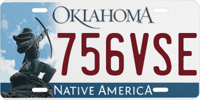 OK license plate 756VSE