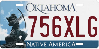 OK license plate 756XLG