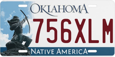 OK license plate 756XLM