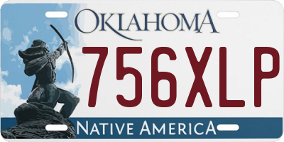 OK license plate 756XLP