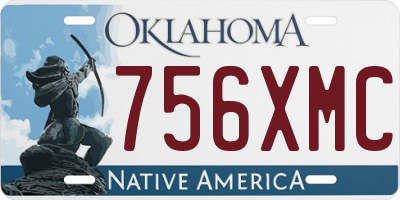OK license plate 756XMC