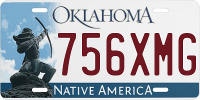 OK license plate 756XMG