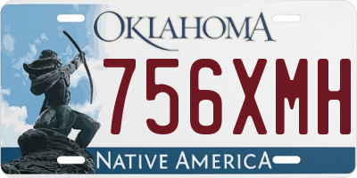 OK license plate 756XMH