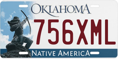 OK license plate 756XML