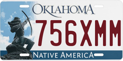 OK license plate 756XMM