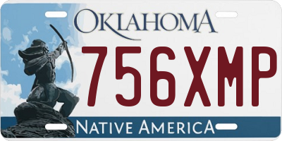OK license plate 756XMP