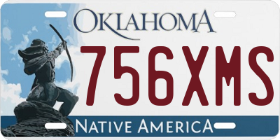 OK license plate 756XMS