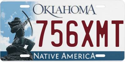 OK license plate 756XMT