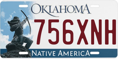 OK license plate 756XNH