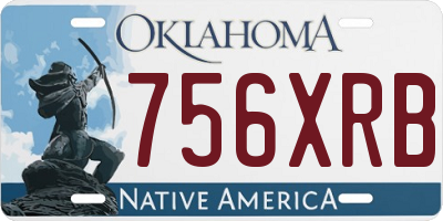 OK license plate 756XRB