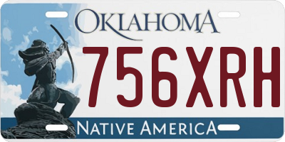 OK license plate 756XRH