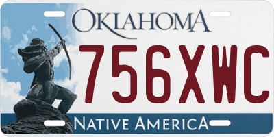 OK license plate 756XWC
