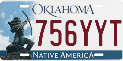 OK license plate 756YYT