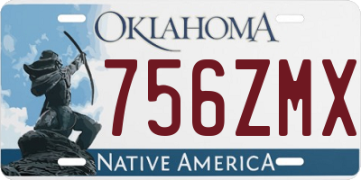 OK license plate 756ZMX