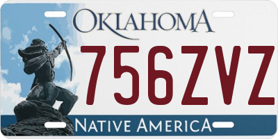 OK license plate 756ZVZ