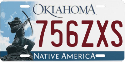 OK license plate 756ZXS